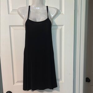 Elan Black Sleeveless Mini Sundress